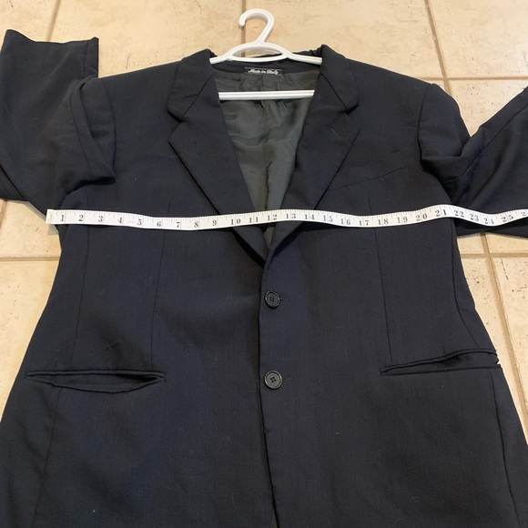 Mani by Giorgio Armani x Harry Rosen Navy Blue Blazer Jacket - Picture 8 of 16
